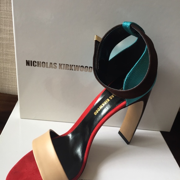 Nicholas Kirkwood Strappy Colorblock heel 10 inch - Picture 3 of 10